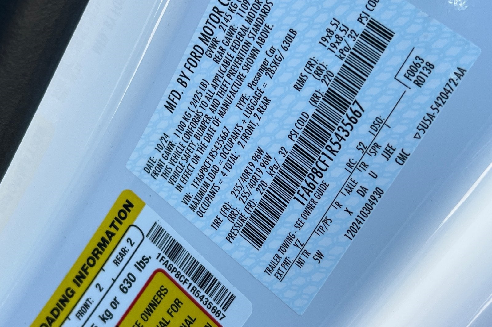 2024 Ford Mustang GT Premium Equipment Group 401A Whipple supercharger system