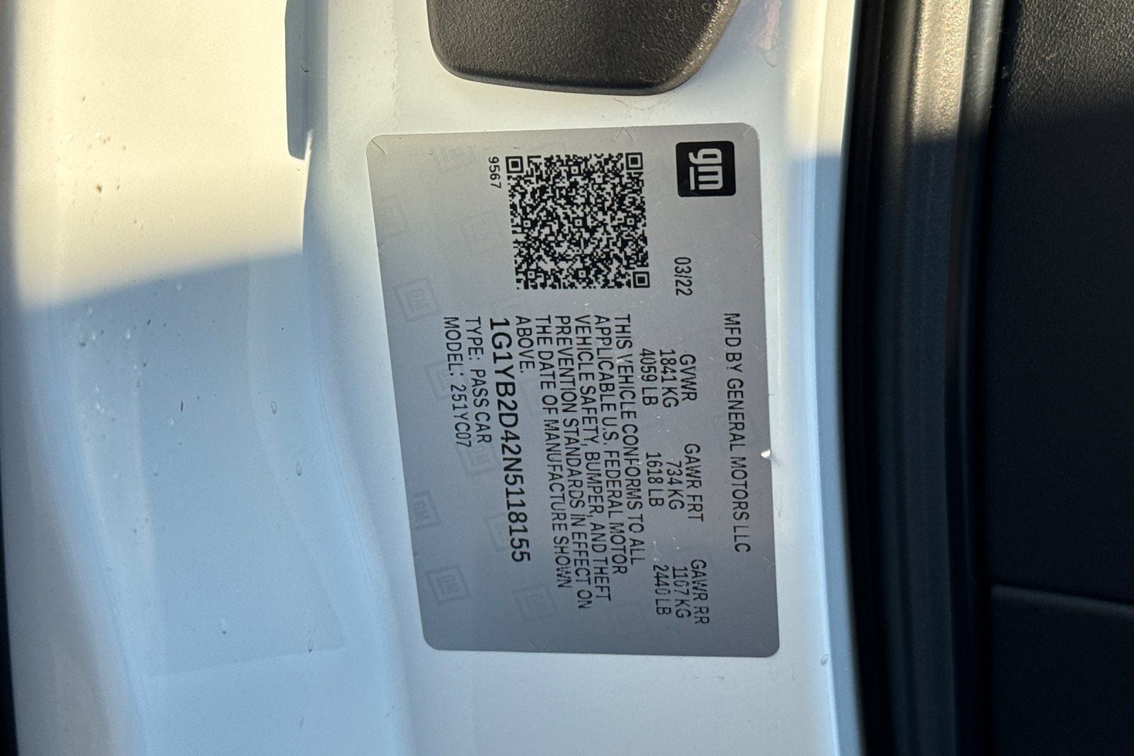 2022 Chevrolet Corvette Stingray 2LT