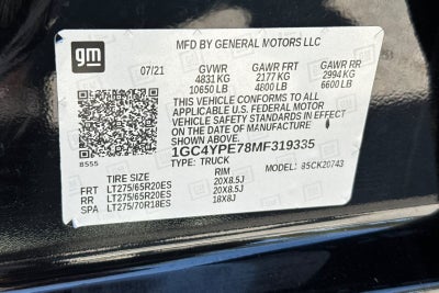 2021 Chevrolet Silverado 2500HD LTZ