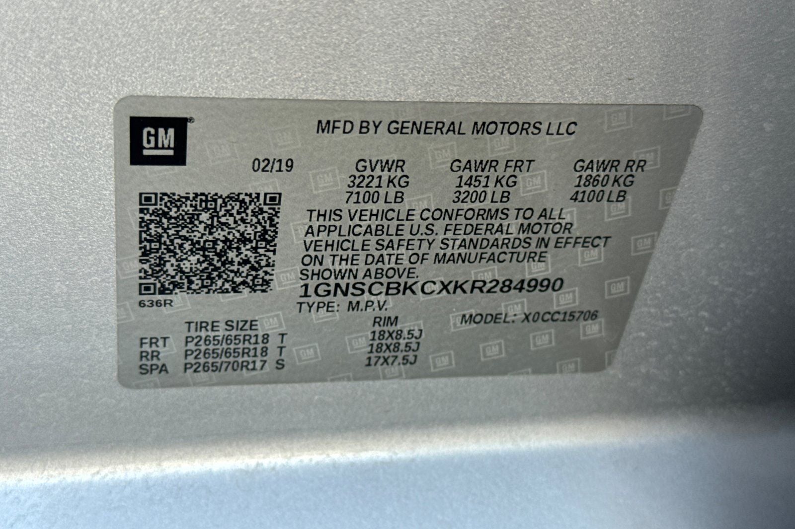 2019 Chevrolet Tahoe LT