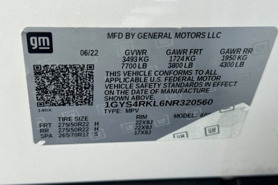 2022 Cadillac Escalade ESV Sport Platinum