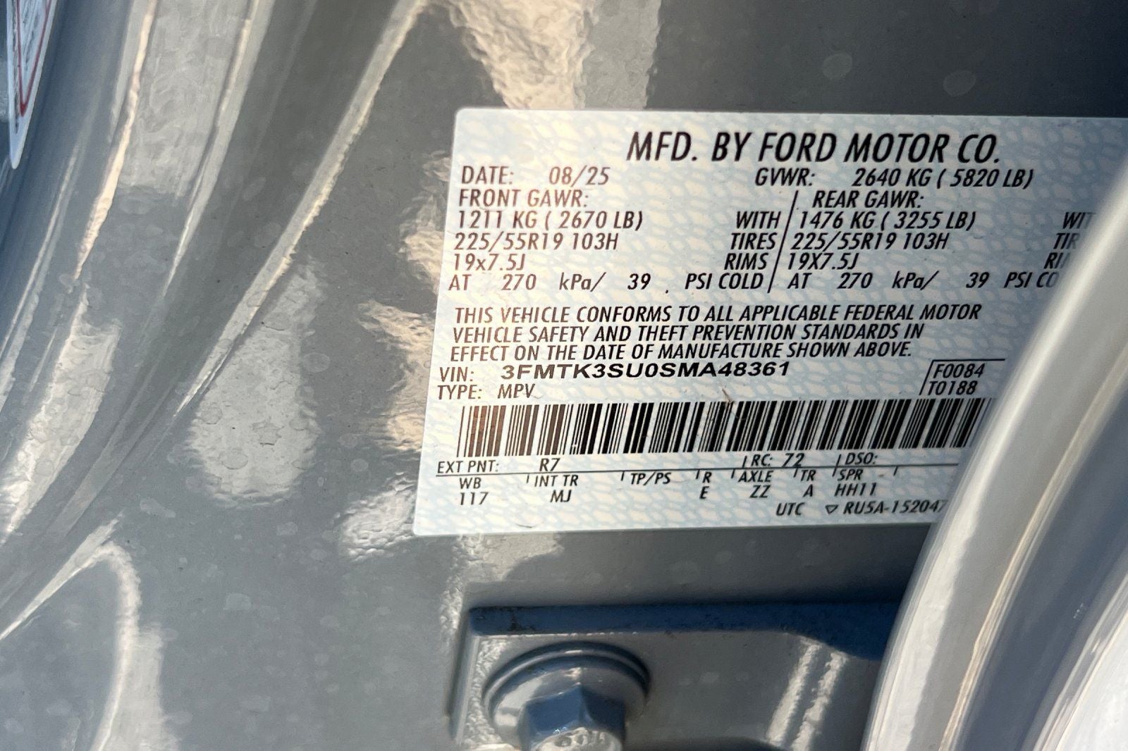 2025 Ford Mustang Mach-E Premium Sport Appearance Package EXT Battery