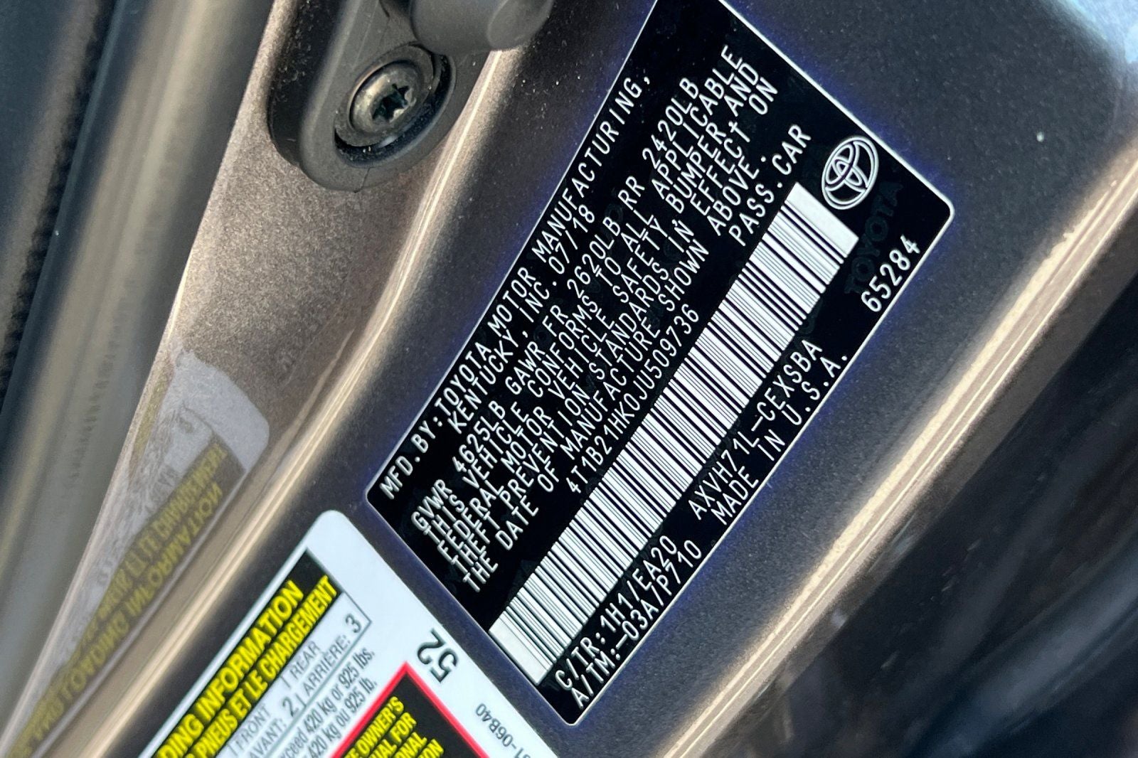 2018 Toyota Camry Hybrid SE