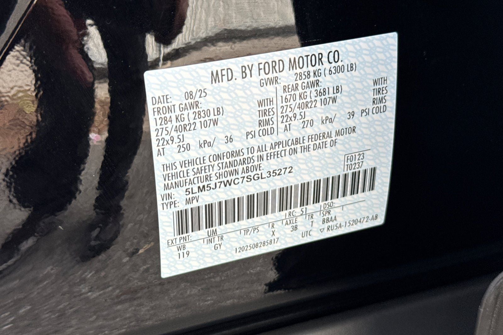 2025 Lincoln Aviator Reserve Equipment Group 200A