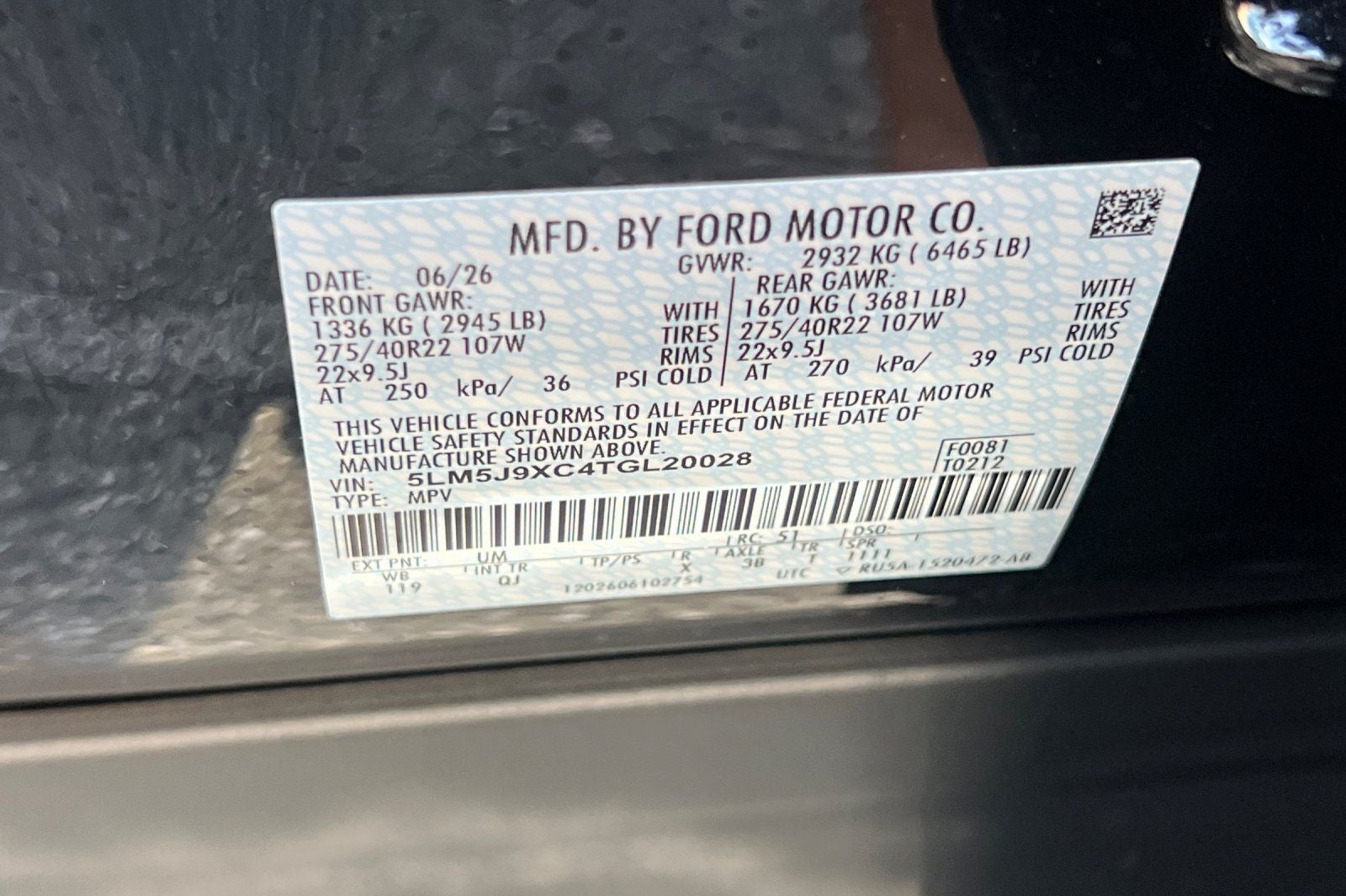 2026 Lincoln Aviator Black Label
