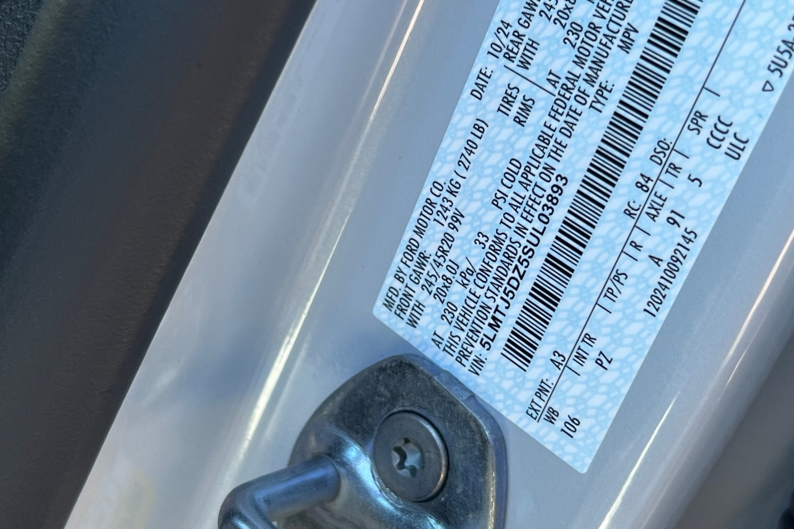 2025 Lincoln Corsair Plug-In Hybrid Grand Touring Equipment Group 301A