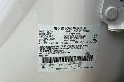 2022 Lincoln Aviator Plug-In Hybrid Grand Touring Equipment Group 300A