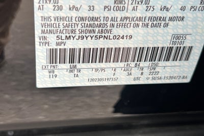 2023 Lincoln Aviator Plug-In Hybrid Black Label Grand Touring Equipment Group 900A