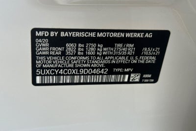 2020 BMW X6 sDrive40i LCPO Competitive+
