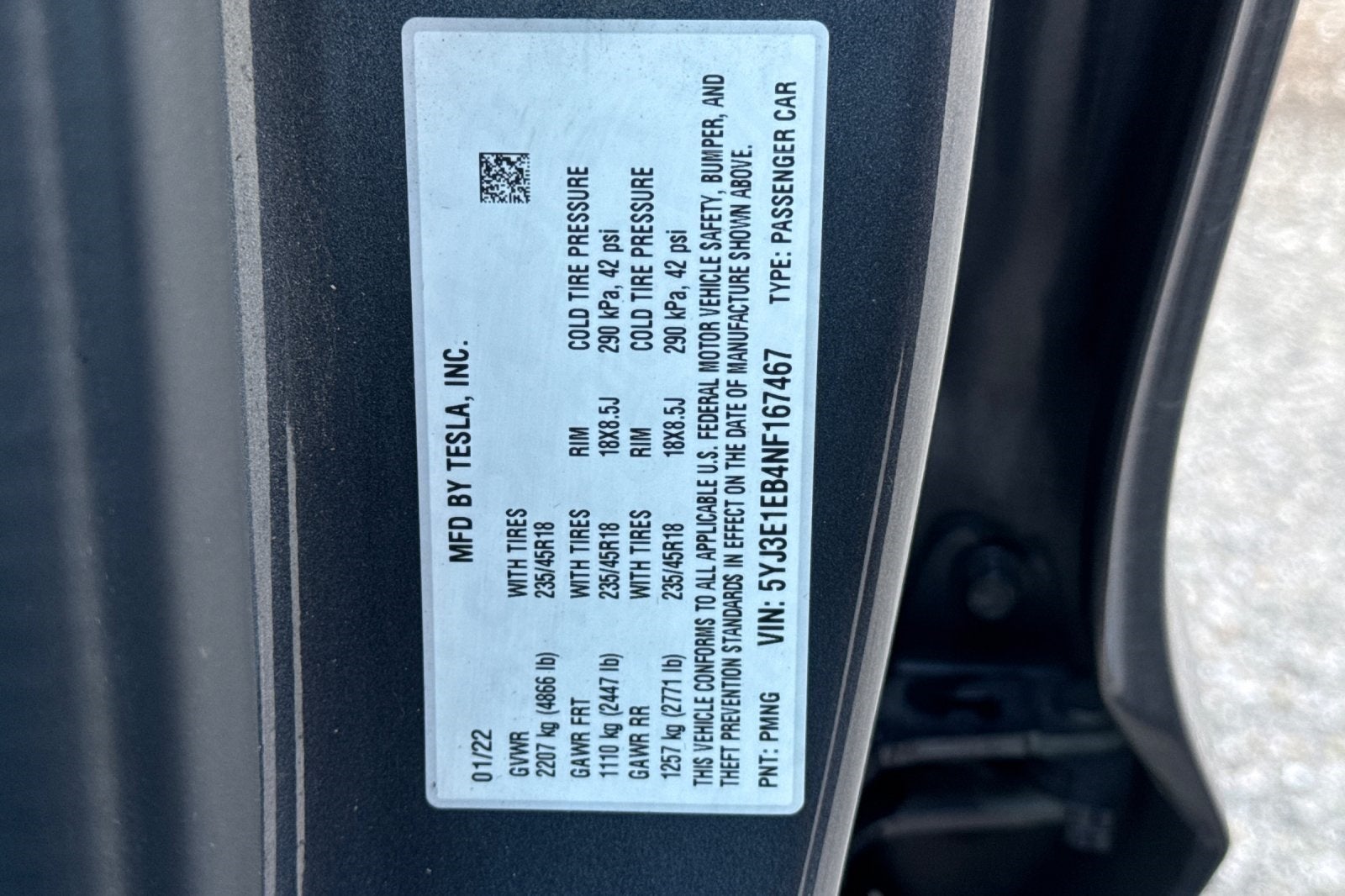 2022 Tesla Model 3 Long Range