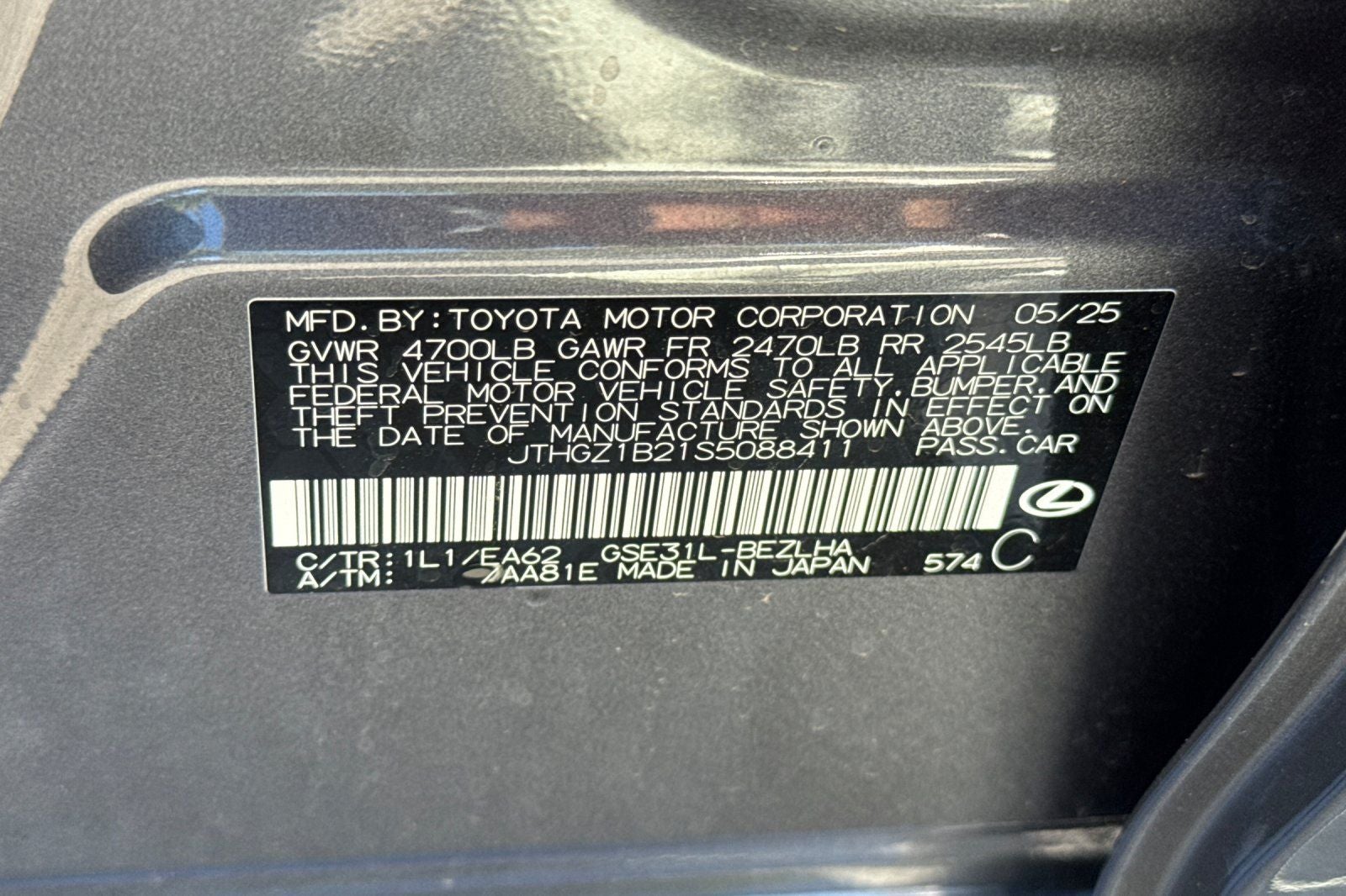 2025 Lexus IS 350 F SPORT LCPO Competitive+
