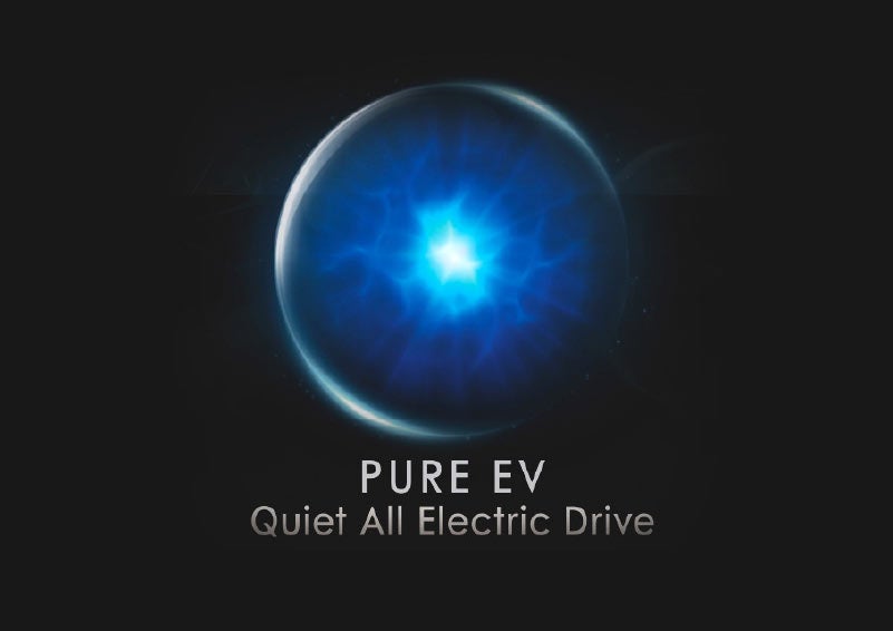 The pure EV drive mode is shown as having been selected in the dash of a 2022 Lincoln Aviator