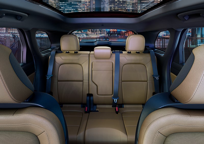 The spaciousness of the second row of the 2023 Lincoln Corsair® SUV is shown. | Stevens Creek Lincoln in San Jose CA