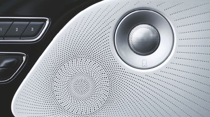 A stylish speaker cover of a 2024 Lincoln Aviator® SUV is shown | Stevens Creek Lincoln in San Jose CA