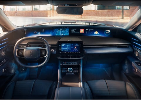 The panoramic display is shown in a 2024 Lincoln Nautilus® SUV. | Stevens Creek Lincoln in San Jose CA