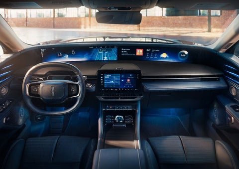 The panoramic display is shown in a 2025 Lincoln Nautilus® SUV. | Stevens Creek Lincoln in San Jose CA