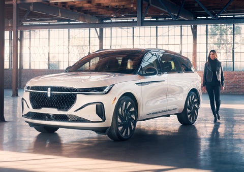 A person approaches a 2026 Lincoln Nautilus® SUV. | Stevens Creek Lincoln in San Jose CA