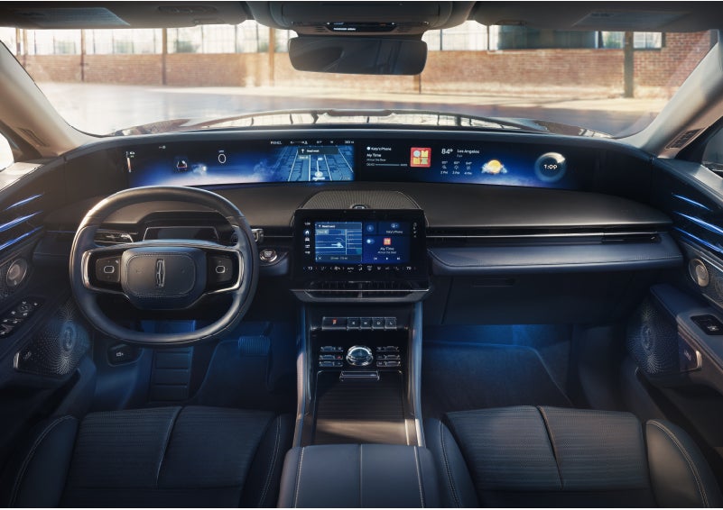 The panoramic display is shown in a 2026 Lincoln Nautilus® SUV. | Stevens Creek Lincoln in San Jose CA