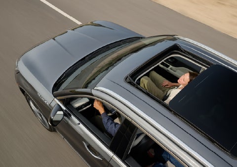 The available panoramic Vista Roof® of a 2027 Lincoln Aviator® SUV is open. | Stevens Creek Lincoln in San Jose CA
