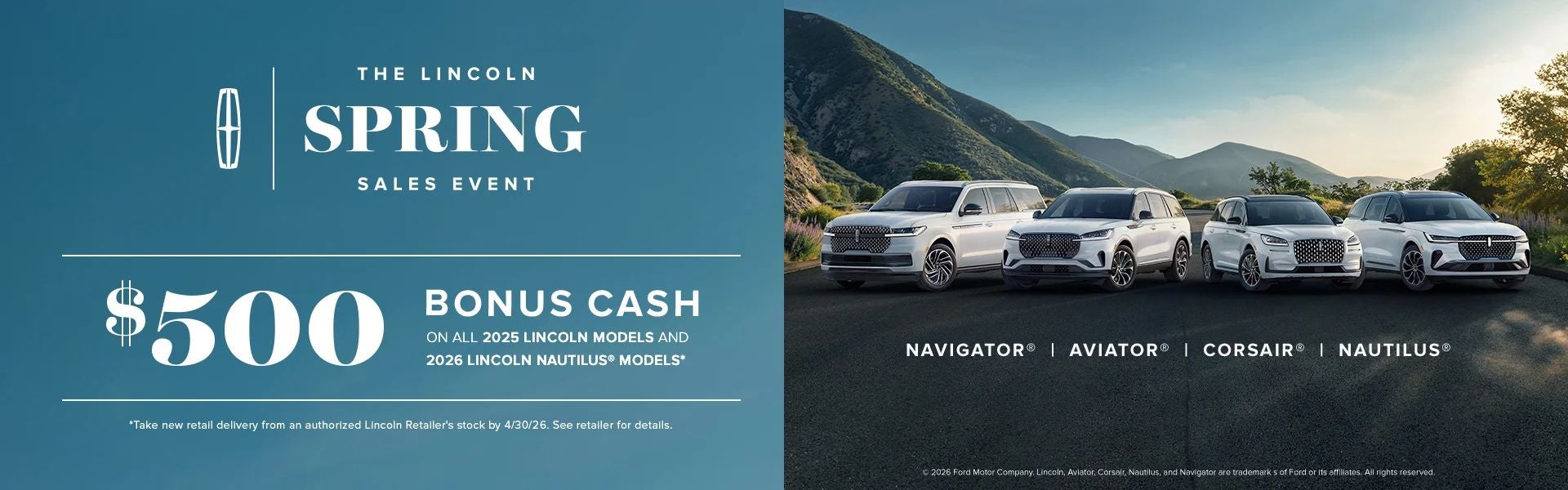 The Lincoln Spring Sales Event