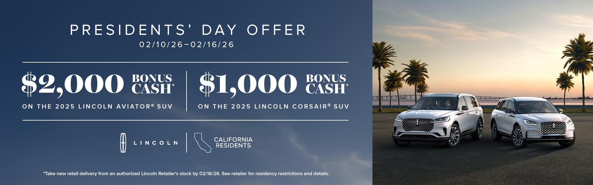 President's Day Offer