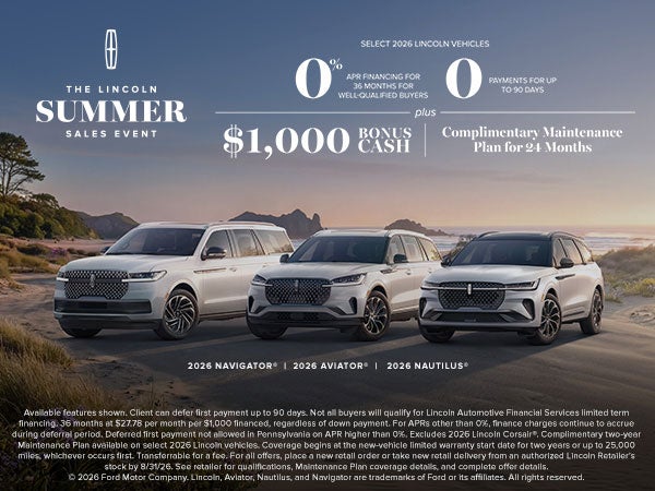 The Lincoln Summer Sales Event